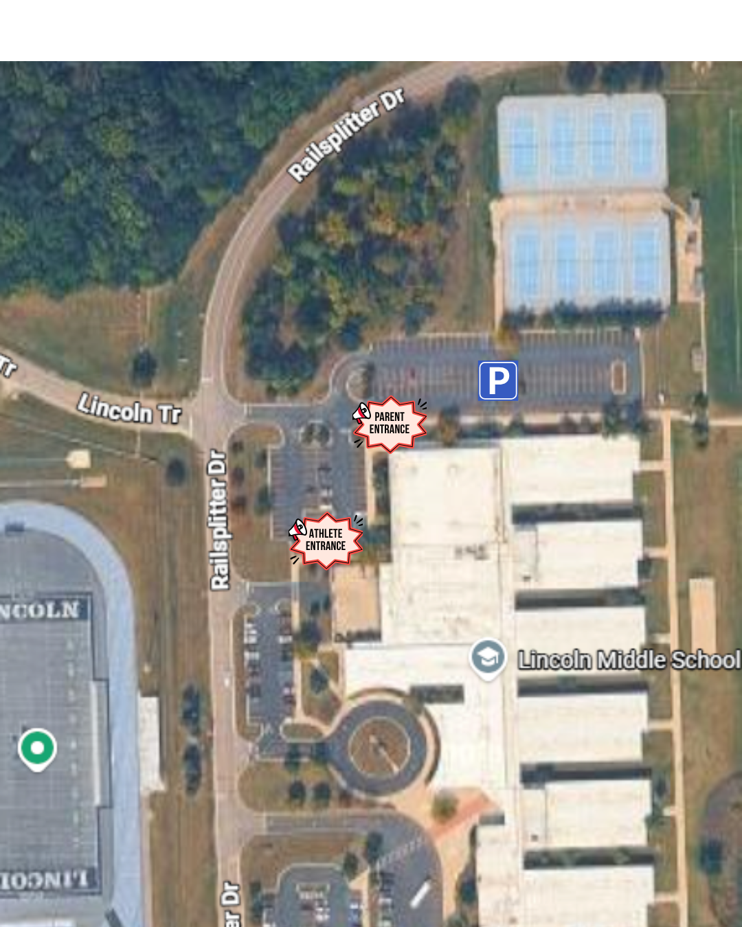 SplitterFest Parking and Entrance Map